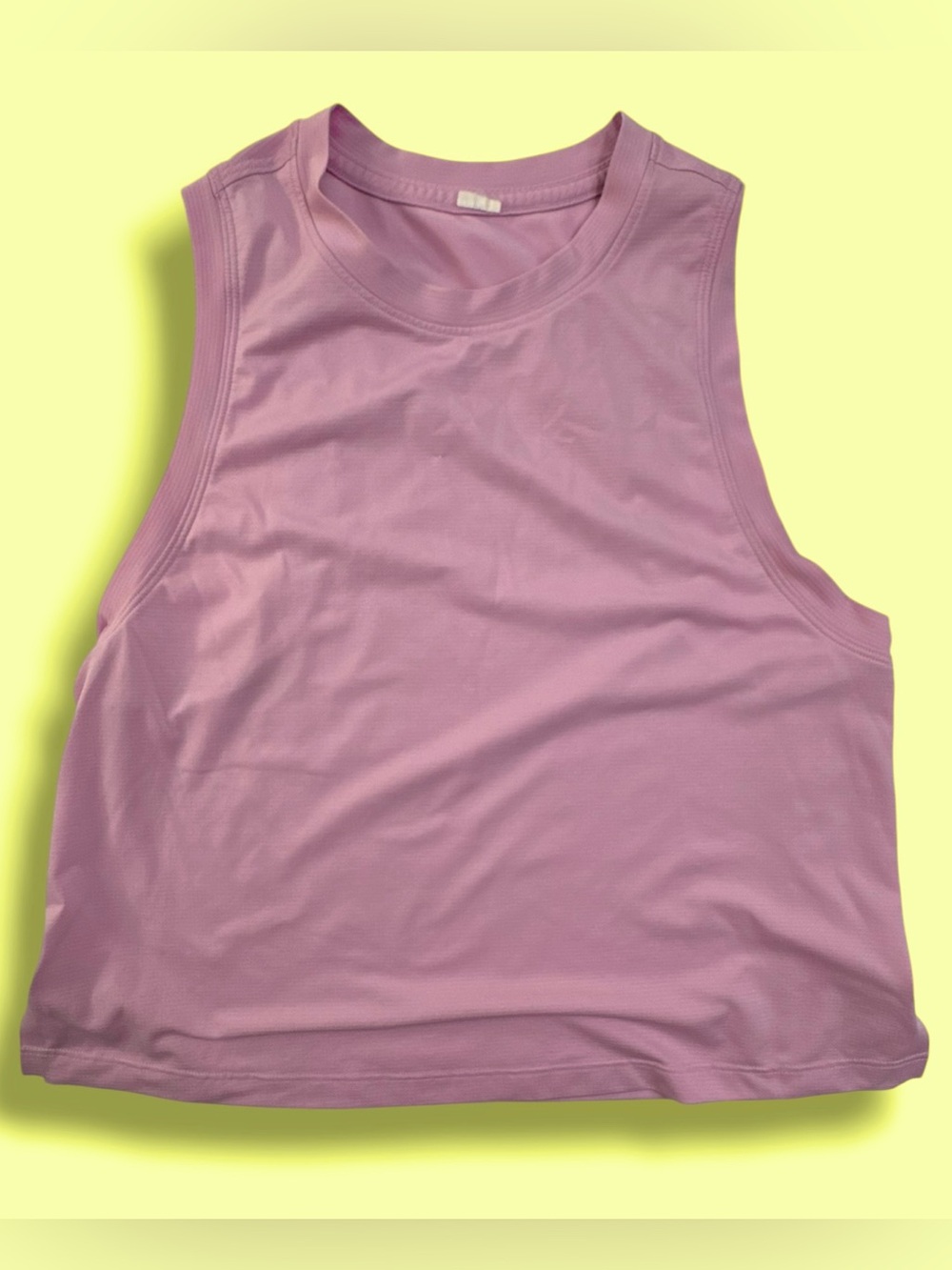 Lululemon Classic-Fit Cotton-Blend Tank Top Pinkish Velvet Dust 4 Retail $48